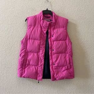 VINEYARD VINES OLD PORT PUFFER VEST QUILTED DOWN WINTER CLASSIC PINK MEDIUM